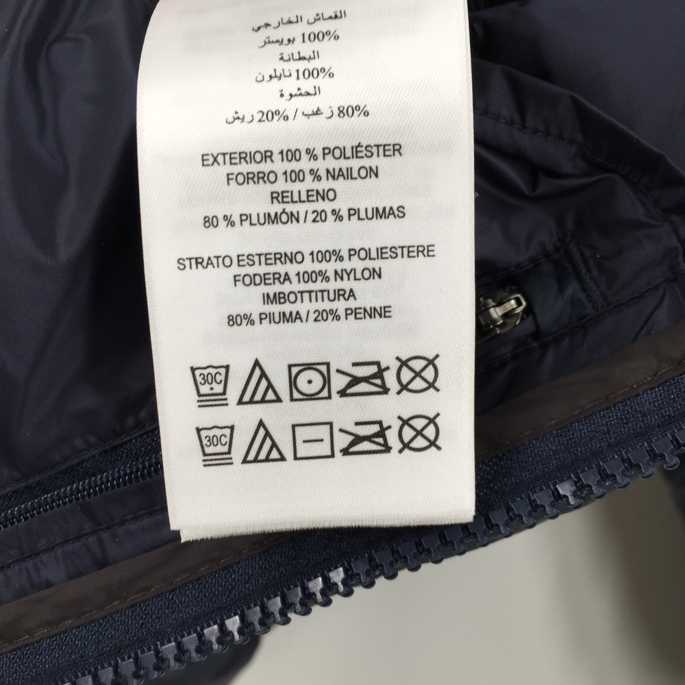 TUMI pax packable Navy Encore Boston Harbor Puffer jacket Sleep pillow Hood S - Picture 10 of 14